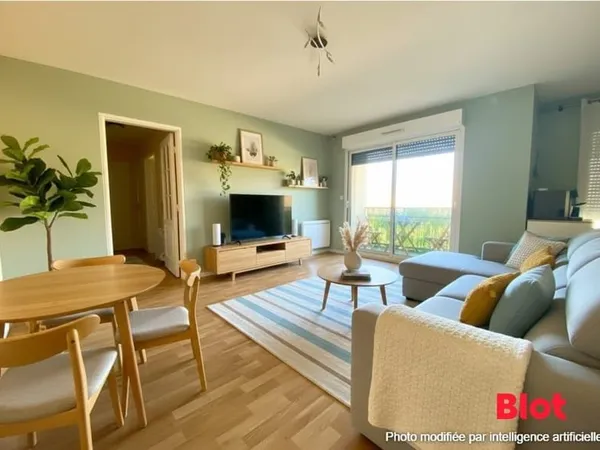 A VENDRE BLOT IMMOBILIER - SAINT MEEN LE GRAND - Appartement type 3 Balcon - Ascenseur et garage