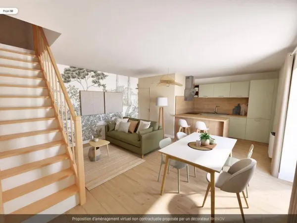 Duplex 3 pièces 54 m²