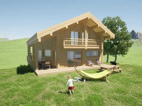 Chalet neuf proche des pistes, belle vue au calme.
