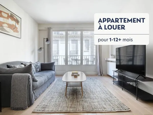Beau 3 pièces avec balcon près de l'arc de Triomphe