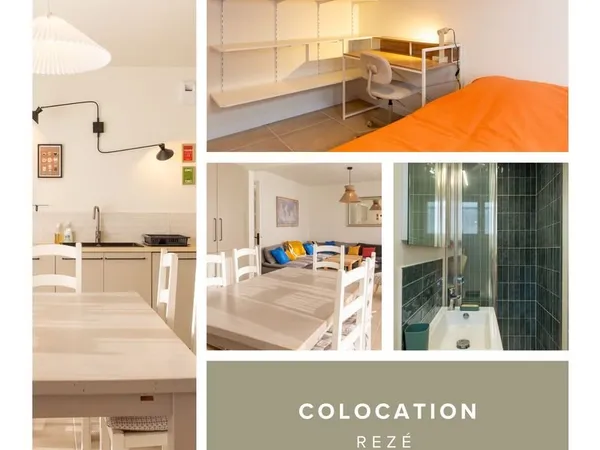 Chambre meublée en colocation