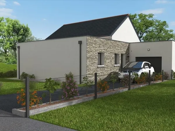 Projet de construction d'une maison 90 m² avec terrain à LOCMINE (56)