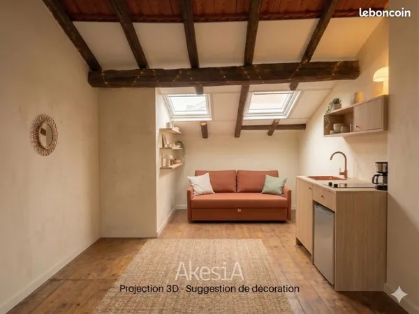 Studio 1 pièce 23 m²