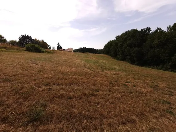 Terrain de 2500 m2 avec partie boisée et vue dégagée