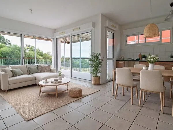 T3 'comme une maison' de 68m2 avec superbe vue dégagée garag