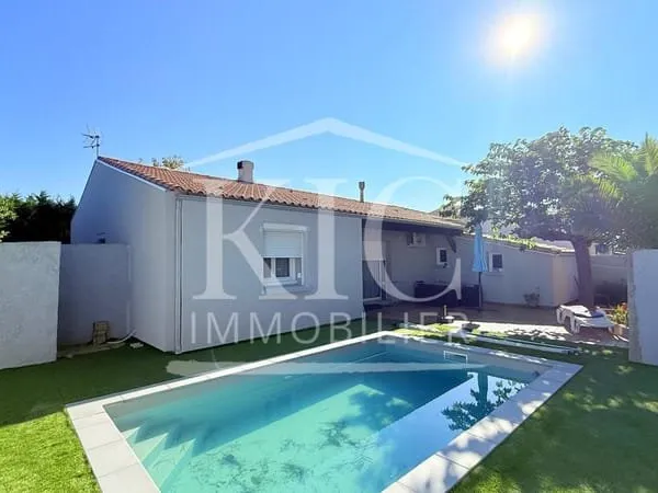 TREBES - MAISON 100 M2 - 4 CHAMBRES - TERRAIN 466 M2 - PISCI