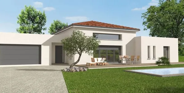 Projet de construction d'une maison 132 m² avec terrain à NEGREPELISSE (82) au prix de 358110€.