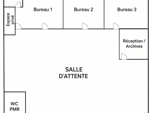 Cabinet libéral partagé clé en main