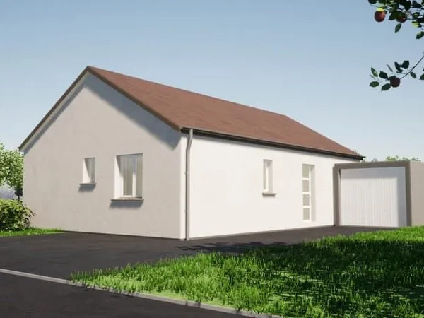 Maison plain-pied avec garage à 15 mn de COLMAR