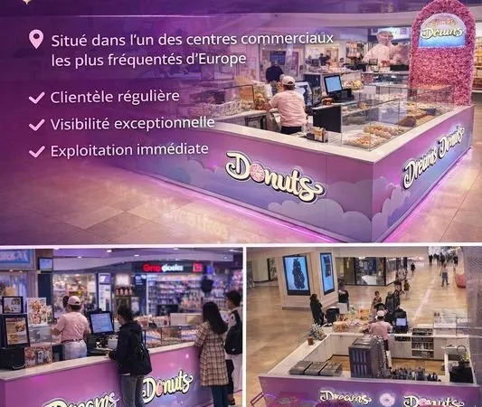 À vendre - Stand Dreams Donuts - Centre Commercial Westfield Les 4 Temps (La Défense)
