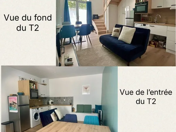 T2 duplex 31 m2 NEUF, petite copro, quartier gare à 1km du centre-ville