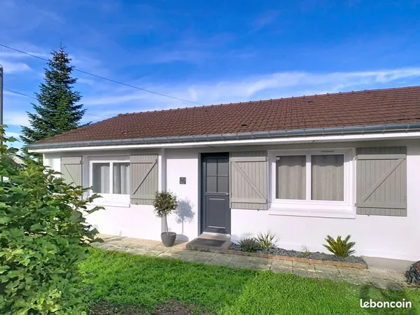 Maison plain pied meublée
