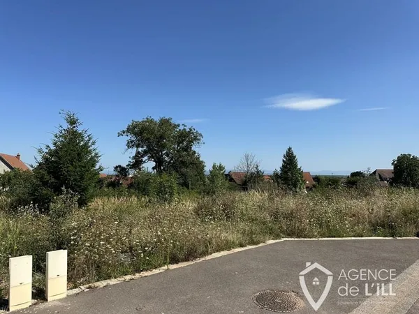 À VENDRE Terrain constructible viabilisé à KINTZHEIM (6760