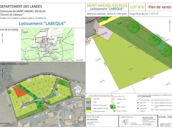 Terrain à bâtir 757 m²
