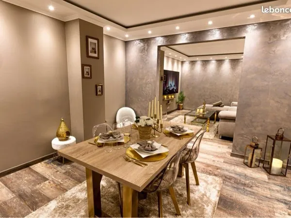 Appartement 3 pièces meublé haut de gamme avec jacuzzi - Prêt à vivre