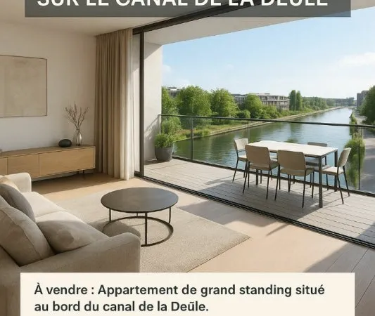 Appartement de standing 5 pièces avec vue sur la DEULE