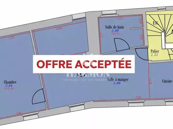 Harmon À Vendre - Appartement T2 de 51 m² - Avenue de la République, Artix