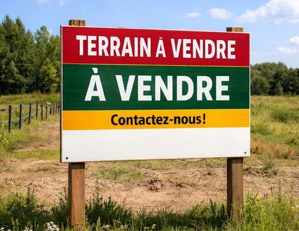 Terrain constructible 850m2 + 900 m2 au calme, jolie vue,