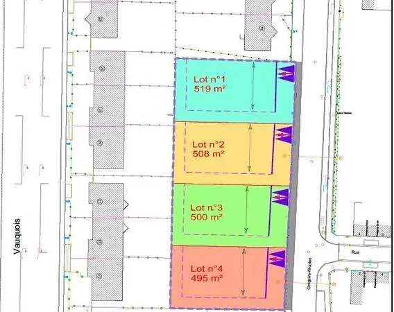 VALENCIENNES - 4 lots libres de constructeur