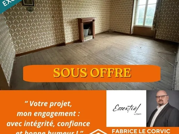 MAISON DE VILLE A RENOVER ENTIEREMENT+ TERRAIN CONSTRUCTIBLE