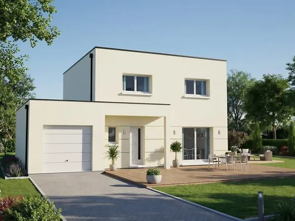 Maison moderne EMMA de 110m² - 3 Ch - Garage intégré à FRICHEMESNIL (76)