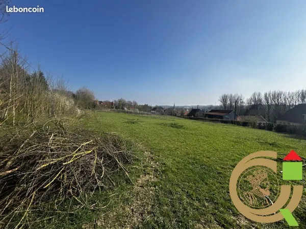 Terrain 1000 m² Boubers-sur-Canche