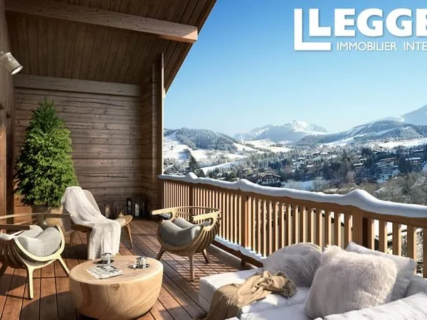 T42CD neuf de 98m2 à vendre dans cette résidence de prestige à Megève - cave, parking et mobilier so