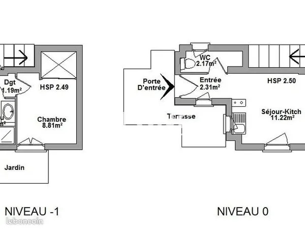 Maison 2 pièces 28 m²