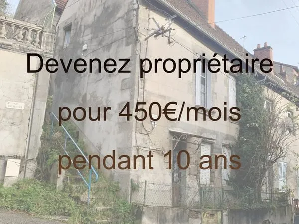 Maison avec travaux pour 450 /mois pendant 10 ans