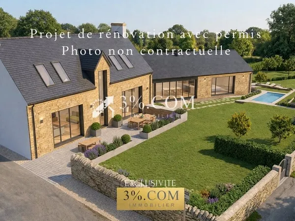 BELZ , secteur calme, Projet de rénovation avec permis accep
