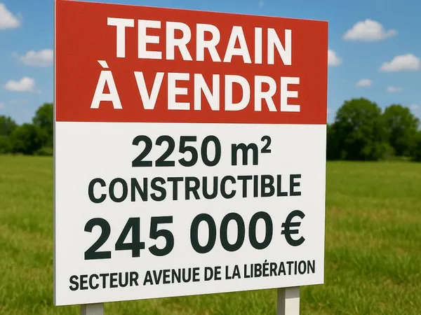 Terrain 2250 m²