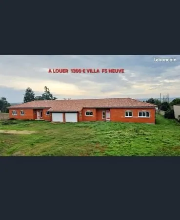 Villa neuve F5 Castelsarrasin garage + jardin