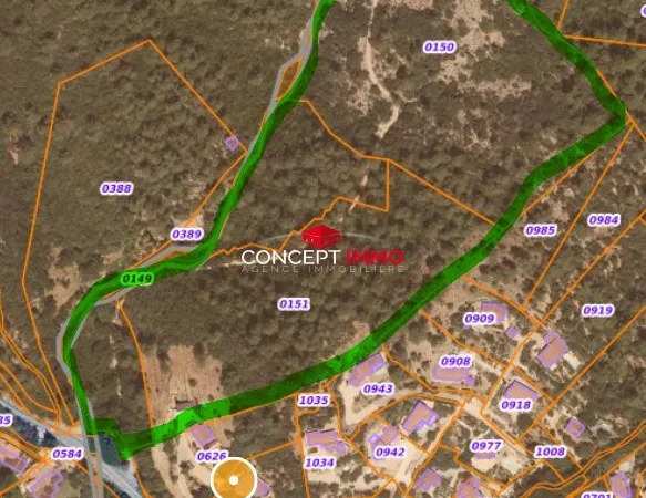 Terrain de loisir de 6.41 Ha à Belgentier