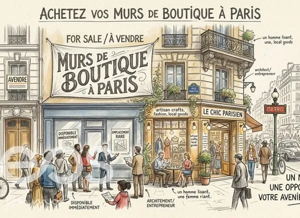 Commerce Vente Paris  45m² 410000€