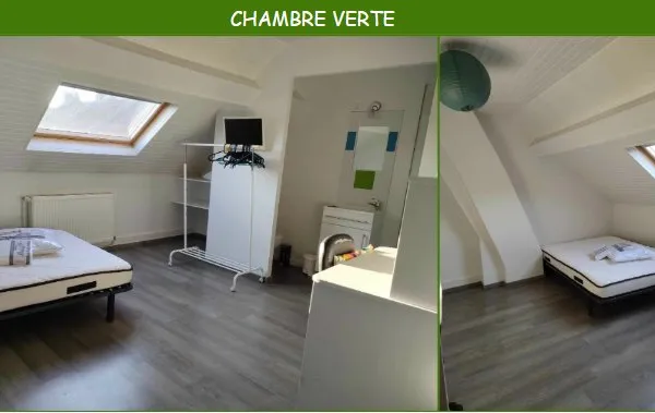 Loue chambre 15m² colocation maison 110m² Loos