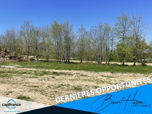 Terrain viabilisé de 728m²