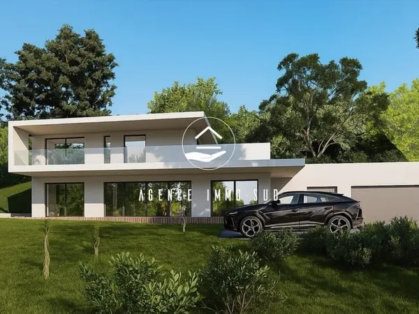 Terrain 1758 m2 avec permis accordé pour maison de 130m2 avec piscine