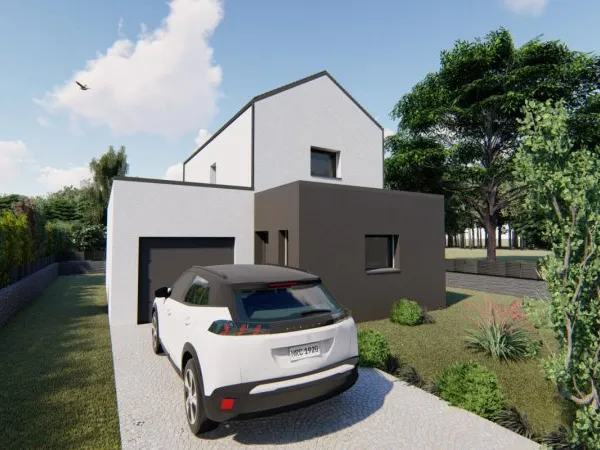 Terrain + maison 91 m²