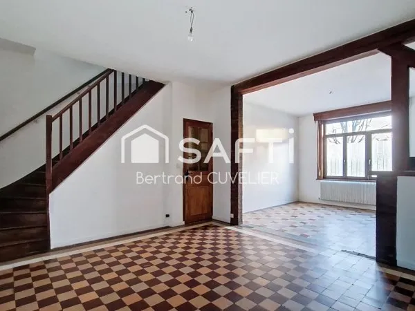 Maison 1930 à rafraîchir - 116 m² - proche berges de la Deûle