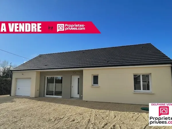 Maison neuve de plain pied avec 3 chambres dans le centre bourg de Saint Martin D Abbat