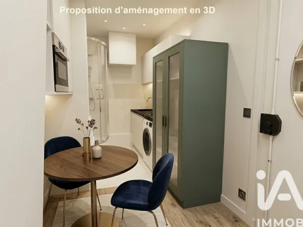 Studette 1 pièce 9 m²