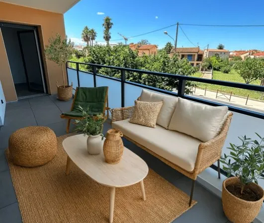ARGELES SUR MER- T4 NEUF AVEC TERRASSE et VUE MONTAGNES