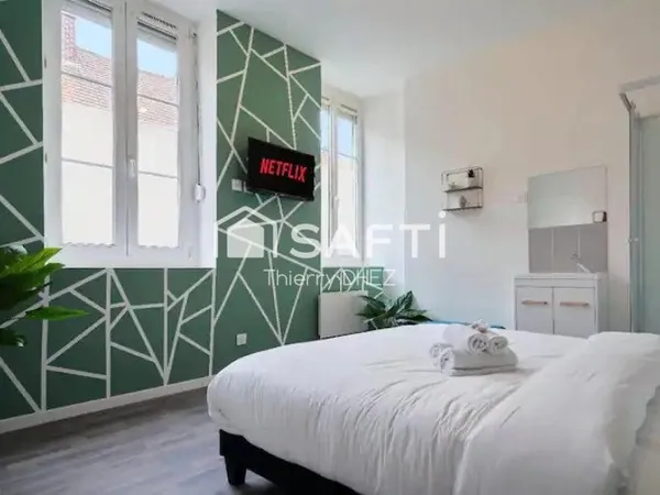 Barbieux, Maison de rapport sans travaux pour Airbnb ou colocation étudiante - Pièce de vie - 4 cham
