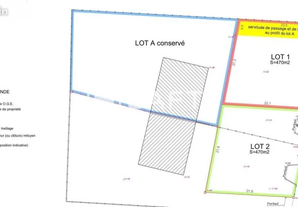 Terrain 470 m² PAREMPUYRE