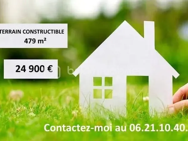 Terrain constructible 479 m²