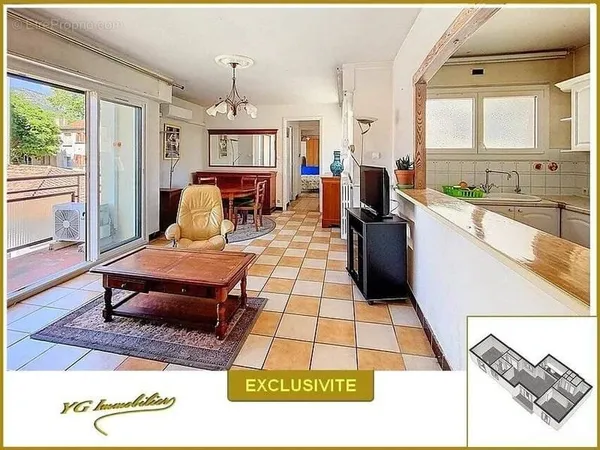 TOULON Pont du Las - Superbe T3 de 70 m² ASC
