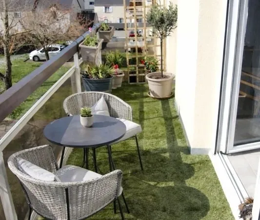 T2 nantes cardo 45m2 duplex garage balcon plein sud