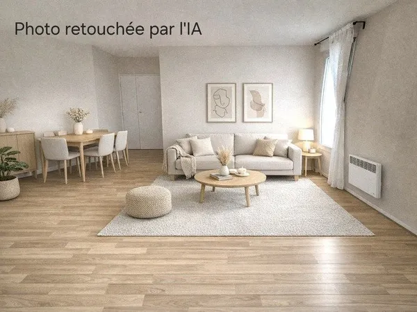 Appartement T3, cave et une place parking