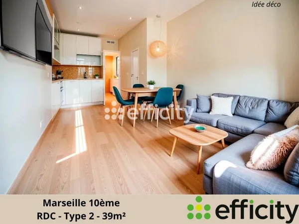 Appartement 2 pièces 39 m²