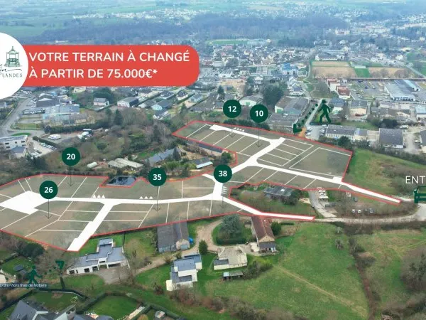 Terrain en lotissement 373 m²
